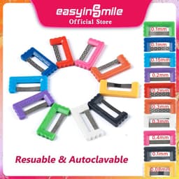 image-10PCS Orthodontic Interproximal Reduction Strips Easyinsmile Dental IPR System Kit Hand Use Polish Reusable & Autoclavable
