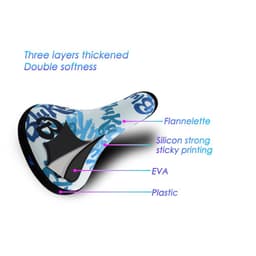 image-Funsea Bicycle Saddle Wheelie Silicon Printing Seat For Bicycles Flannelette Bike Seats Embroidery Logo 8mm Rail