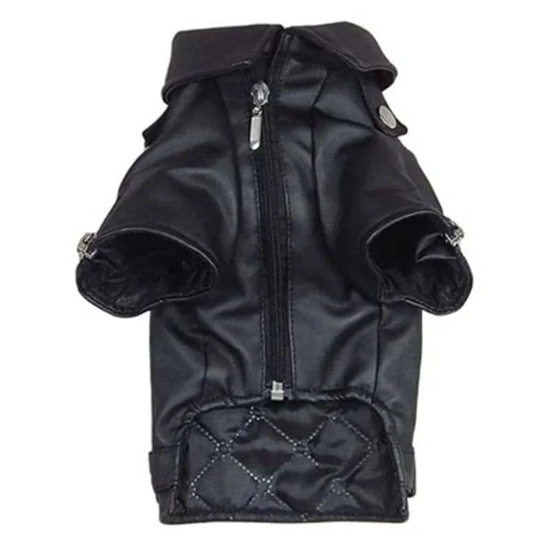 image-Leather Dog Coat Jacket Winter Dog Clothes Outfit Garment Warm Pet Costume Puppy Yorkie Poodle Bichon Schnauzer Pug Clothing