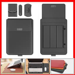 image-For Macbook Pro 13 Bag PU Stand Cover 2022 M2 Air 13.6 Pro 13 2021 Air 13 Pro 16 14 15 Laptop Sleeve Bag for Matebook 14