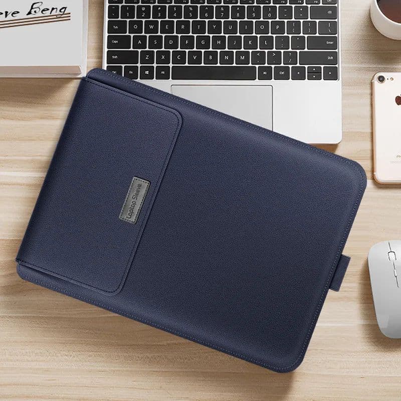 image-For Macbook Pro 13 Bag PU Stand Cover 2022 M2 Air 13.6 Pro 13 2021 Air 13 Pro 16 14 15 Laptop Sleeve Bag for Matebook 14