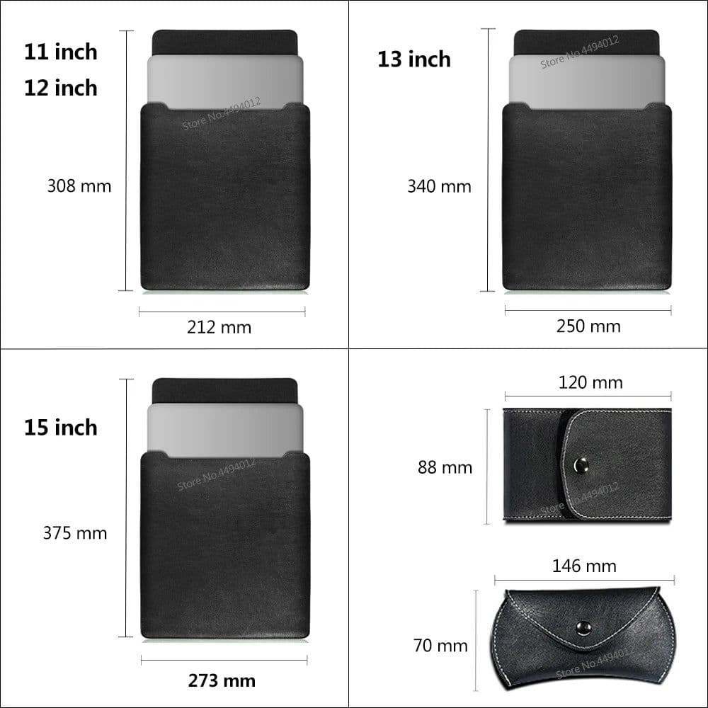 image-For Macbook Pro 13 Bag PU Stand Cover 2022 M2 Air 13.6 Pro 13 2021 Air 13 Pro 16 14 15 Laptop Sleeve Bag for Matebook 14