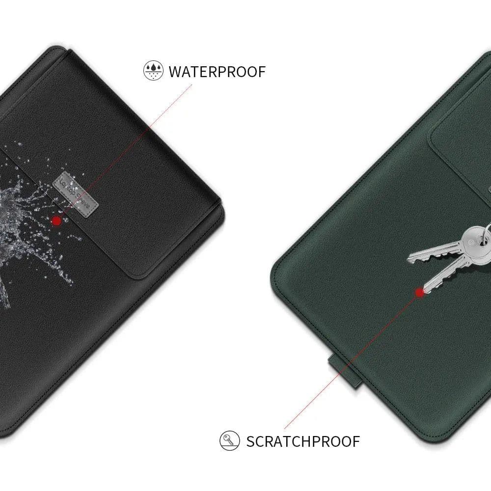 image-For Macbook Pro 13 Bag PU Stand Cover 2022 M2 Air 13.6 Pro 13 2021 Air 13 Pro 16 14 15 Laptop Sleeve Bag for Matebook 14