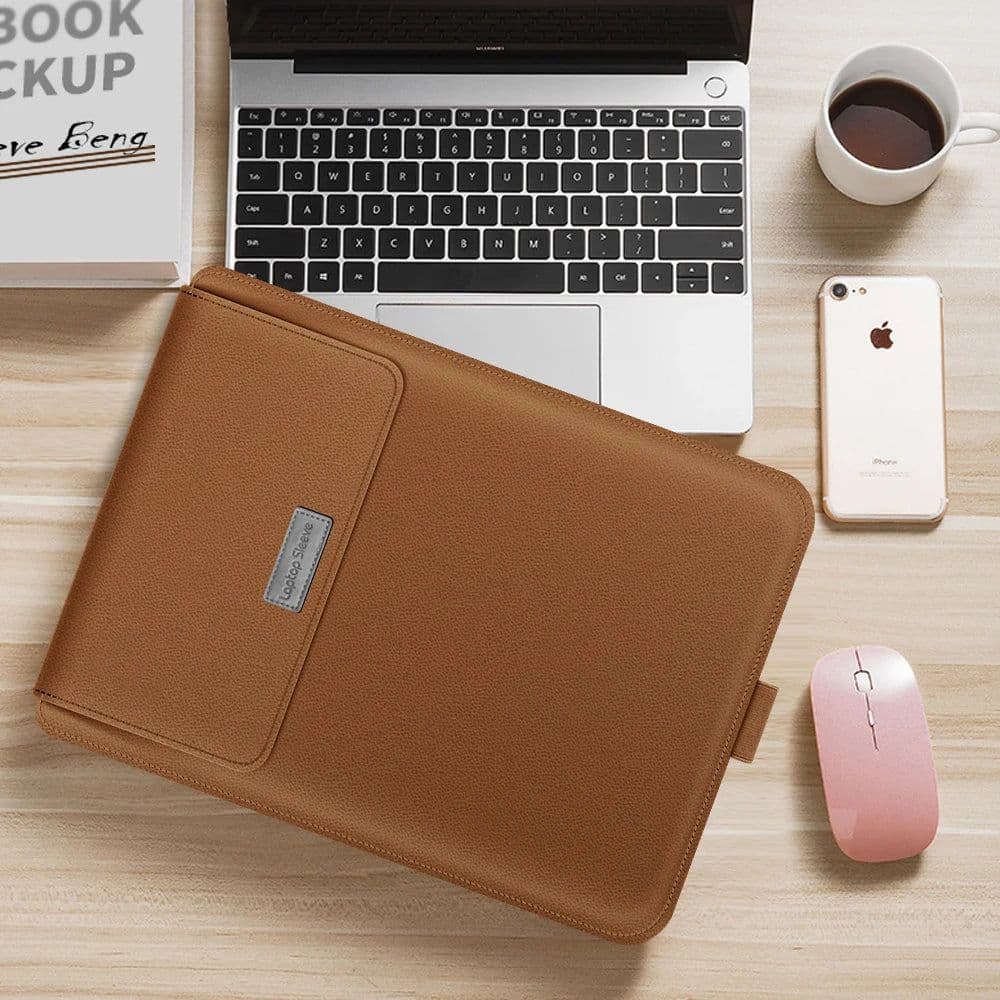 image-For Macbook Pro 13 Bag PU Stand Cover 2022 M2 Air 13.6 Pro 13 2021 Air 13 Pro 16 14 15 Laptop Sleeve Bag for Matebook 14