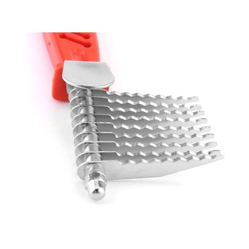 image-Pet Open Knot Comb Dematting Razor Rake Brush Dog Comb Grooming Tools Removes Knots Matted Fur & Tangles Gently For Dogs & Cats