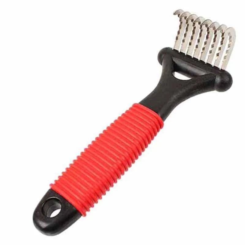 image-Pet Open Knot Comb Dematting Razor Rake Brush Dog Comb Grooming Tools Removes Knots Matted Fur & Tangles Gently For Dogs & Cats