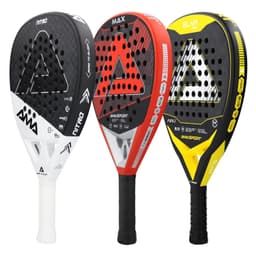 image-AMASPORT Professional Padel Racket 3K/12K/18K Carbon Fiber 3D Surface Diamond/Tear Shape High Blance for Advanced Players