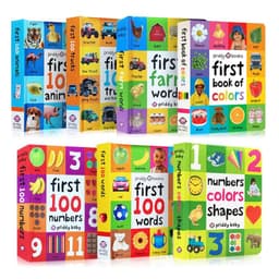 image-First 100 Animals Words Book for Kids Early Education Hardcover Board Book Baby Learning English Picture Books Montessori Toys