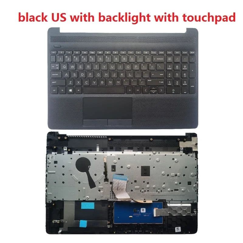 image-For HP 15-DW 15S-DU 15S-DY TPN-C139 250 G8 laptop LCD Back Cover/Front Bezel/Palmrest Upper/BOTTOM CASE L52007-001