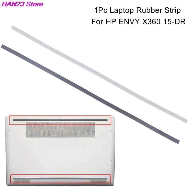 image-New 1PCS Rubber Strip Laptop Bottom Shell Cover Foot Pad For HP ENVY X360 15-DR Non-Slip Bumper Feet Strip Laptop Accessories