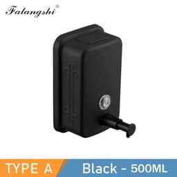 image-Bathroom Liquid Soap Dispenser 500/800/1000ml Wall Mounted Soap Pump 304 Stainless Steel Bathroom Accessories WB8607