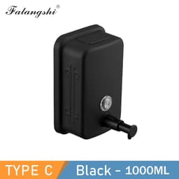 image-Bathroom Liquid Soap Dispenser 500/800/1000ml Wall Mounted Soap Pump 304 Stainless Steel Bathroom Accessories WB8607