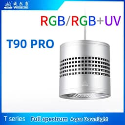 image-WEEK AQUA T90 PRO APP Dimmable Aquarium LED Light Full Spectrum Fish Tank Clip on Light for Freshwater Aquatic Plant Lighting
