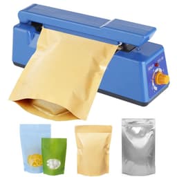 image-Electric Heat Sealing Machine Heat Sealer Hand Press Vacuum Food Plastic Bag Impulse Sealer Packaging Machine for Home Kitchen