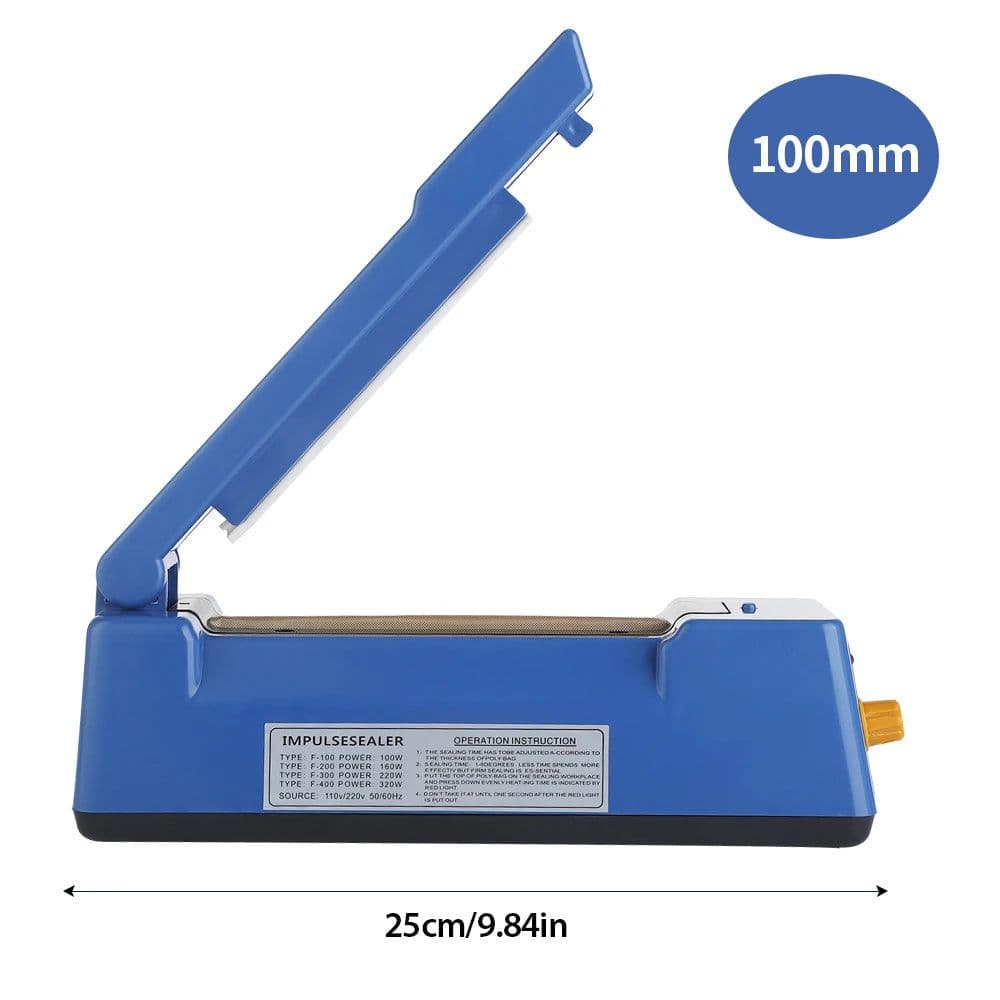 image-Electric Heat Sealing Machine Heat Sealer Hand Press Vacuum Food Plastic Bag Impulse Sealer Packaging Machine for Home Kitchen