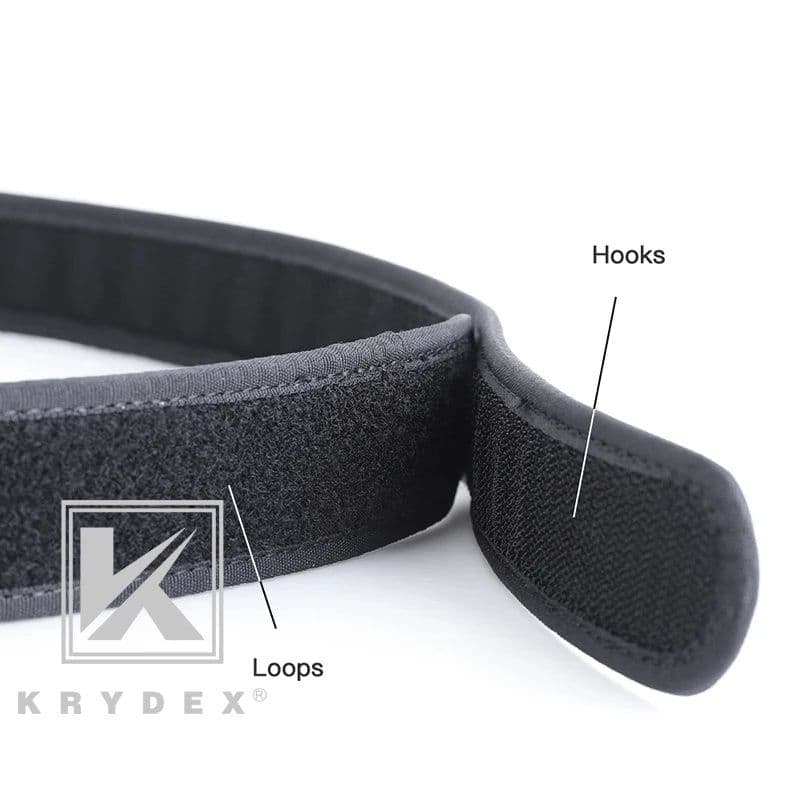 image-KRYDEX Tactics Buckleless Inner Liner Belt 1.5 Inch Nylon Loop Liner Inner Loopback Belt For Hunting Shooting Outer Belt S - XXL