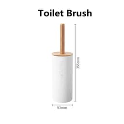 image-Bathroom Accessories Set Designer Soap Lotion Dispenser Toothbrush Holder Soap Dish Tumbler or wood Bottle Cup Black/White/gray