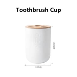image-Bathroom Accessories Set Designer Soap Lotion Dispenser Toothbrush Holder Soap Dish Tumbler or wood Bottle Cup Black/White/gray