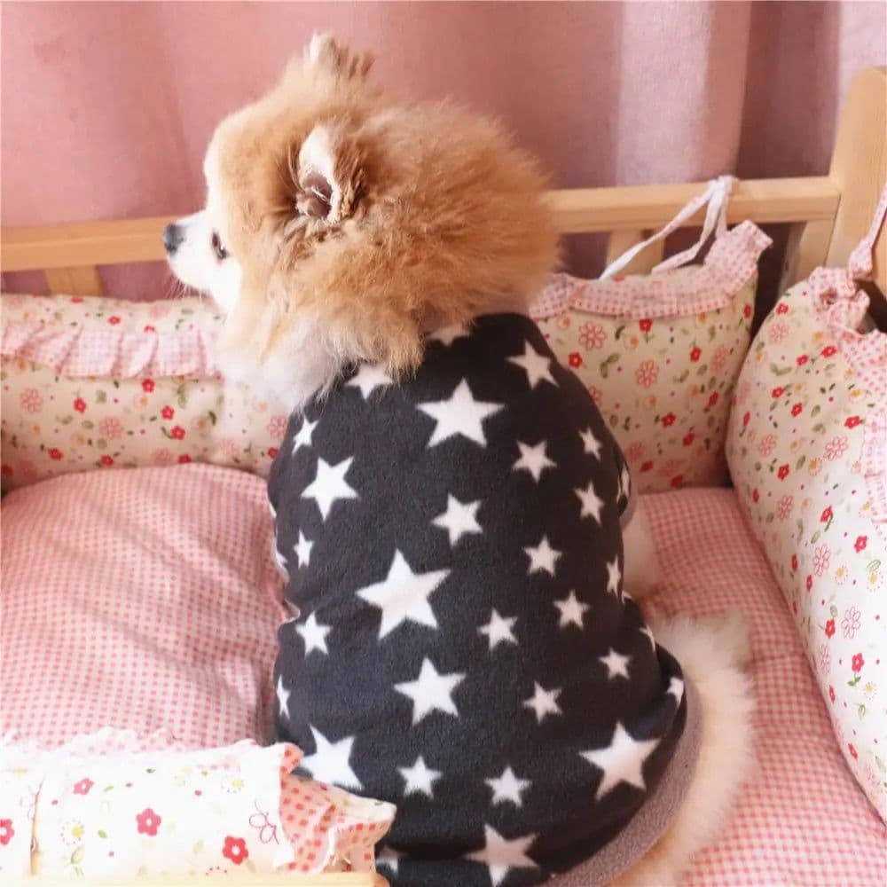 image-Winter Warm Pet Coat Christmas Dog Clothes For Small Dogs Chihuahua Pug Snowflake Snowman Printed Puppy Cat Clothing Ropa Perro