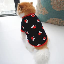 image-Winter Warm Pet Coat Christmas Dog Clothes For Small Dogs Chihuahua Pug Snowflake Snowman Printed Puppy Cat Clothing Ropa Perro