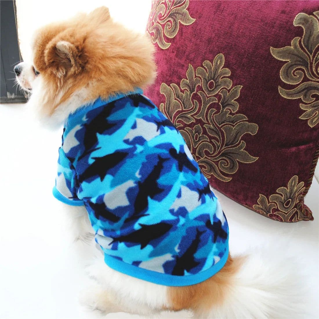 image-Winter Warm Pet Coat Christmas Dog Clothes For Small Dogs Chihuahua Pug Snowflake Snowman Printed Puppy Cat Clothing Ropa Perro