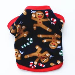 image-Winter Warm Pet Coat Christmas Dog Clothes For Small Dogs Chihuahua Pug Snowflake Snowman Printed Puppy Cat Clothing Ropa Perro