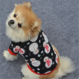 image-Winter Warm Pet Coat Christmas Dog Clothes For Small Dogs Chihuahua Pug Snowflake Snowman Printed Puppy Cat Clothing Ropa Perro