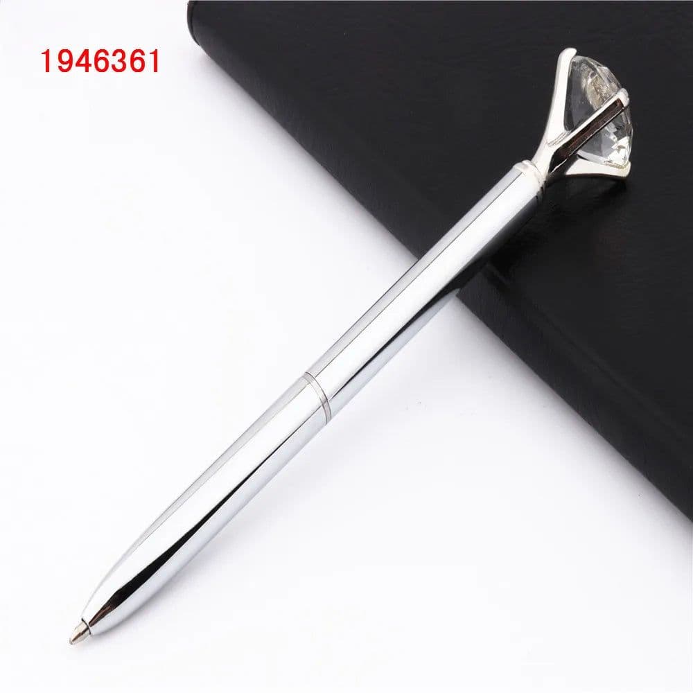 image-Fashion 095 Big Carat Large Diamond Crystal Business office Ballpoint Pens Pen For School Stationery Office Supplies