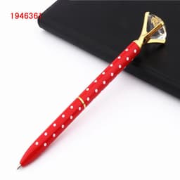 image-Fashion 095 Big Carat Large Diamond Crystal Business office Ballpoint Pens Pen For School Stationery Office Supplies