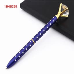 image-Fashion 095 Big Carat Large Diamond Crystal Business office Ballpoint Pens Pen For School Stationery Office Supplies