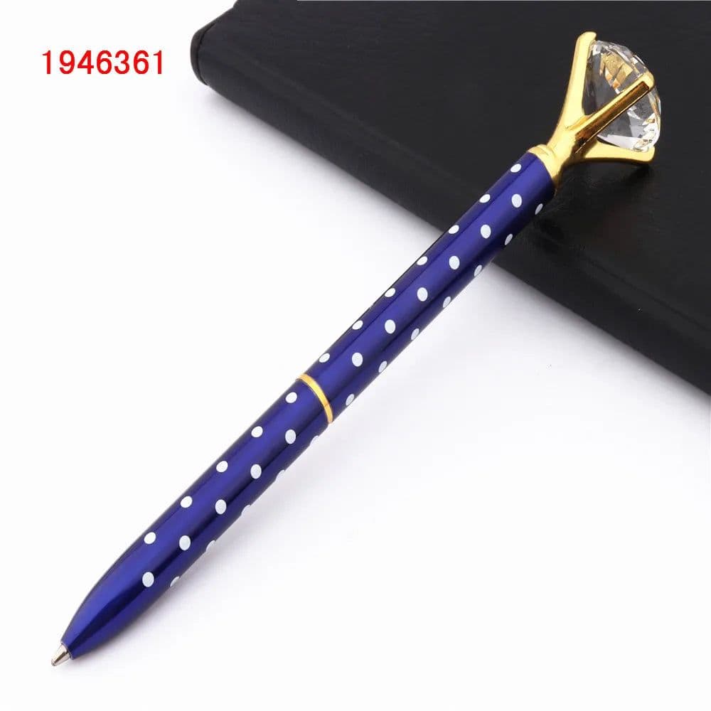 image-Fashion 095 Big Carat Large Diamond Crystal Business office Ballpoint Pens Pen For School Stationery Office Supplies