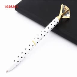 image-Fashion 095 Big Carat Large Diamond Crystal Business office Ballpoint Pens Pen For School Stationery Office Supplies