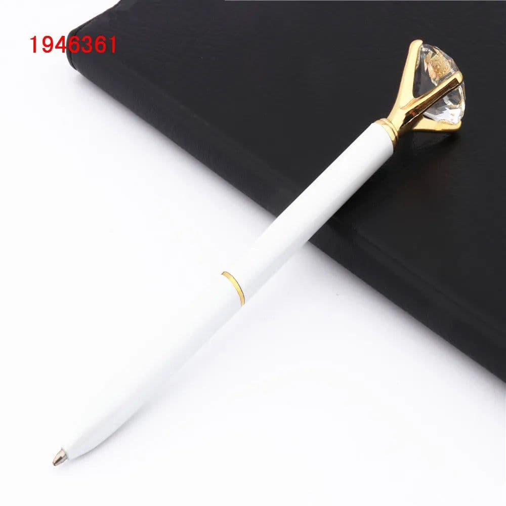 image-Fashion 095 Big Carat Large Diamond Crystal Business office Ballpoint Pens Pen For School Stationery Office Supplies