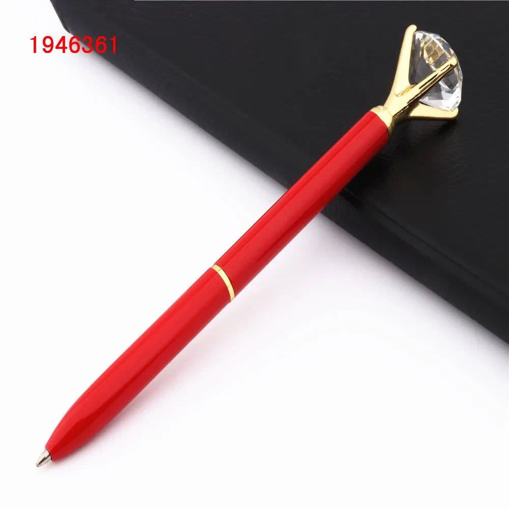 image-Fashion 095 Big Carat Large Diamond Crystal Business office Ballpoint Pens Pen For School Stationery Office Supplies