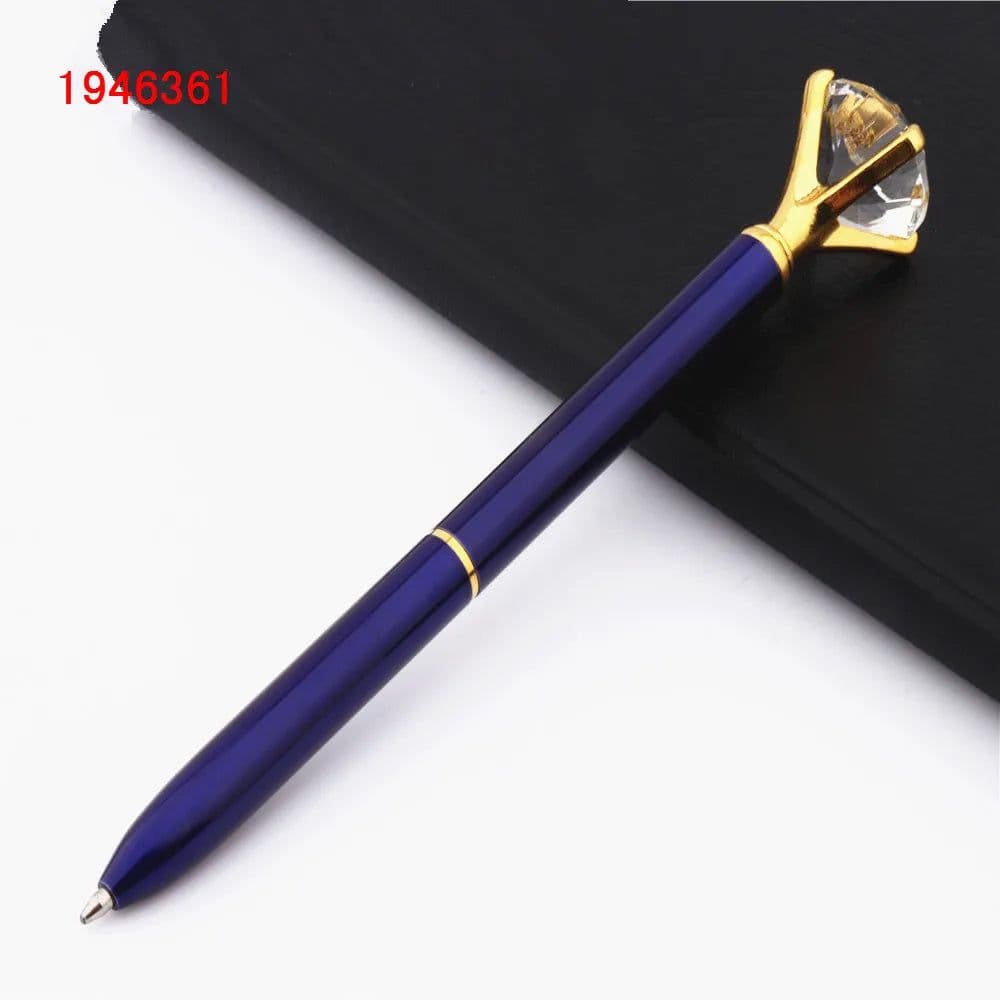 image-Fashion 095 Big Carat Large Diamond Crystal Business office Ballpoint Pens Pen For School Stationery Office Supplies