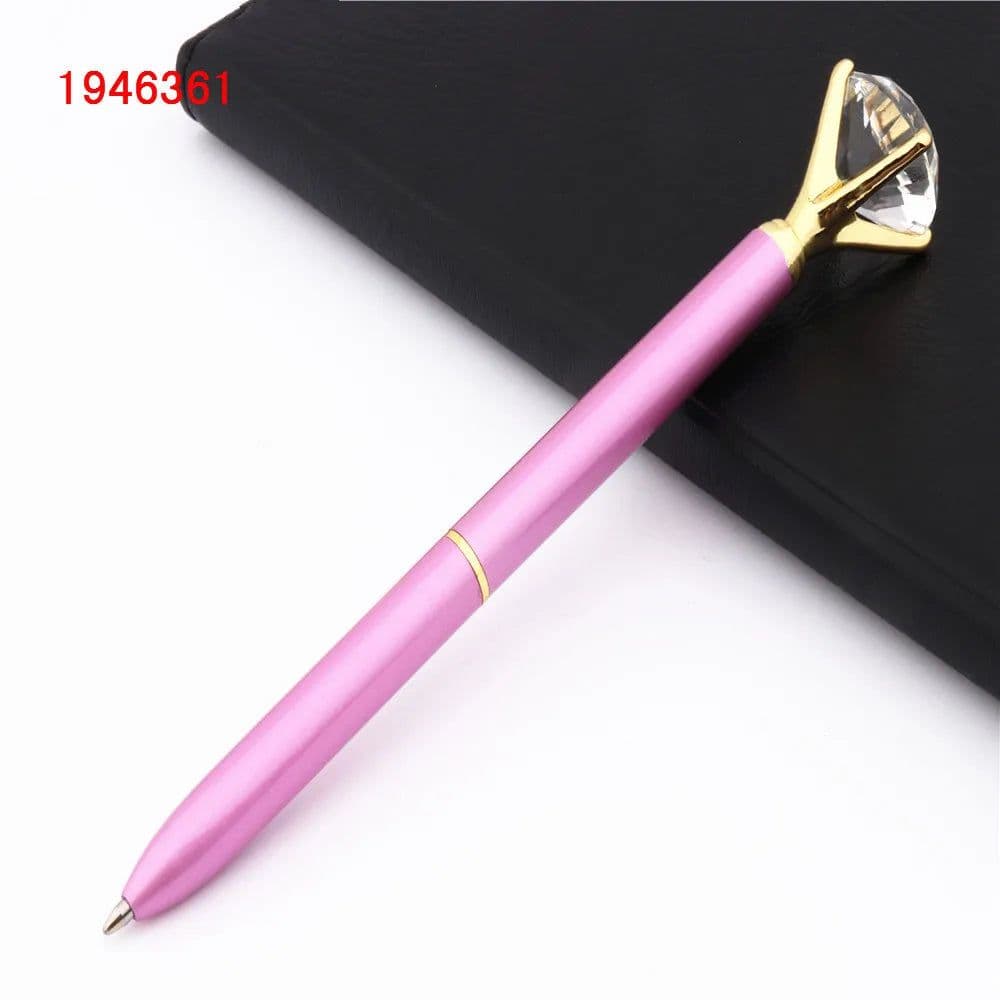 image-Fashion 095 Big Carat Large Diamond Crystal Business office Ballpoint Pens Pen For School Stationery Office Supplies