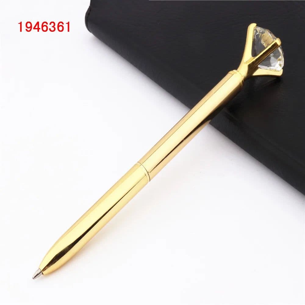 image-Fashion 095 Big Carat Large Diamond Crystal Business office Ballpoint Pens Pen For School Stationery Office Supplies