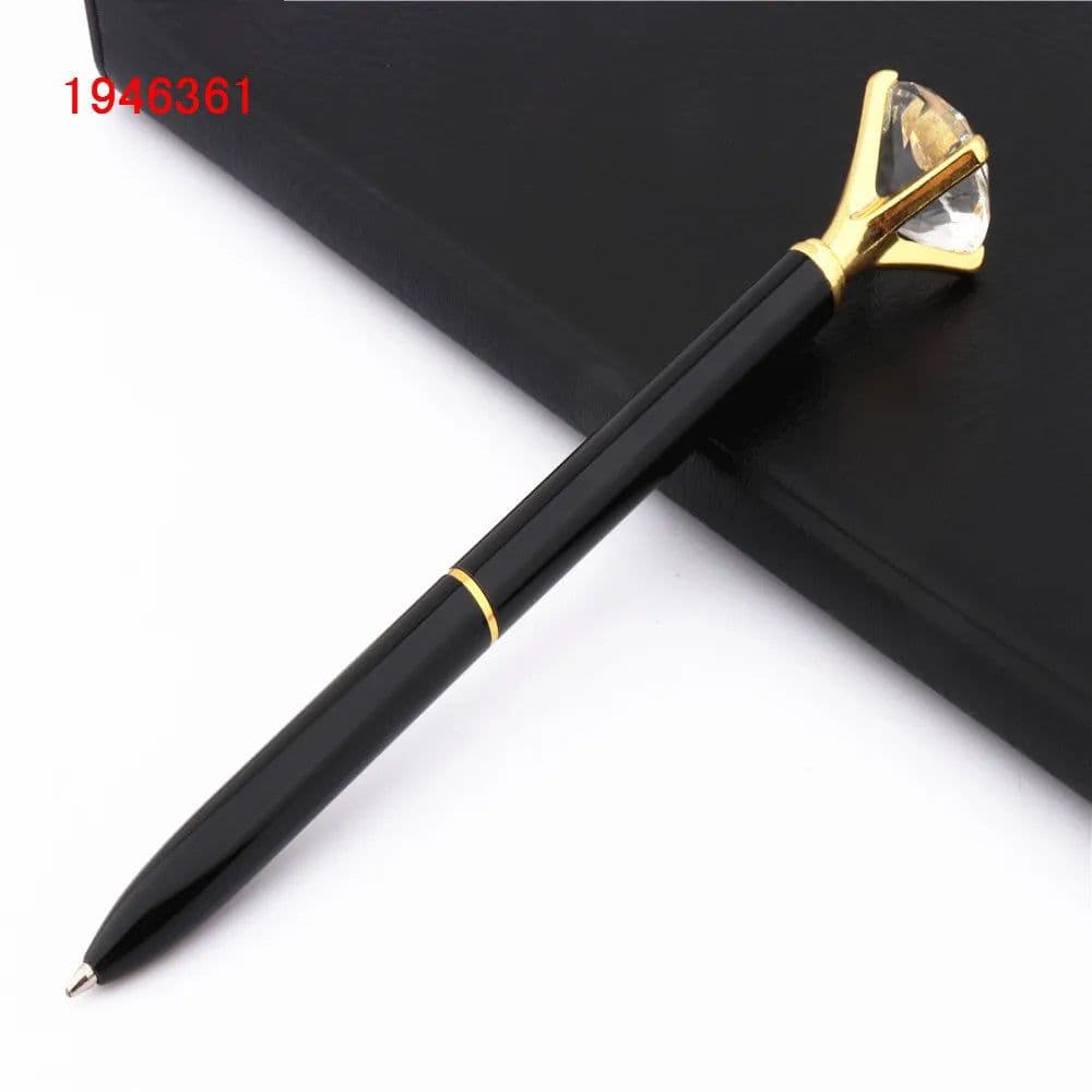 image-Fashion 095 Big Carat Large Diamond Crystal Business office Ballpoint Pens Pen For School Stationery Office Supplies