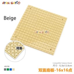 image-DIY Blocks Building Bricks Baseplates 16x16 Dots Educational Assemblage Construction Toys for Children Compatible With Brands