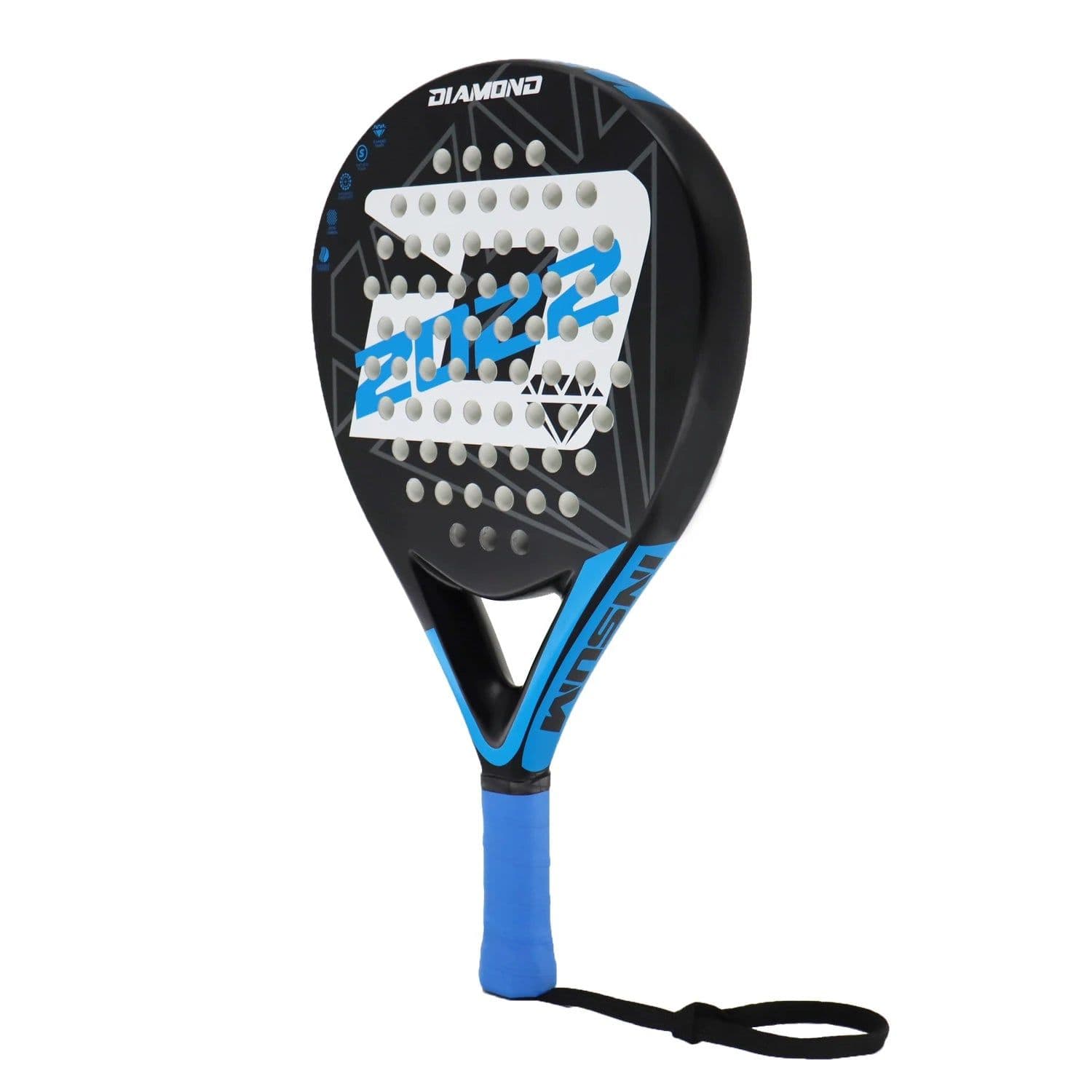 image-Born Raider Padel Racket Round Format Low Balance Wide Sweet Spot Carbon Fiber EVA Soft Padel Paddle for Advanced Player