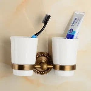 image-. Solid Brass Bathroom Accessories Set,Robe hook,Paper Holder,Towel Bar,Soap Basket,Bathroom Fitting Sets
