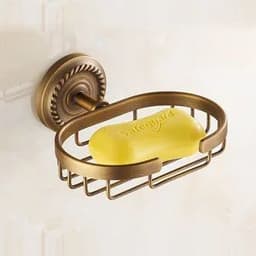 image-. Solid Brass Bathroom Accessories Set,Robe hook,Paper Holder,Towel Bar,Soap Basket,Bathroom Fitting Sets