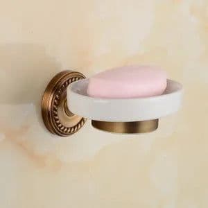 image-. Solid Brass Bathroom Accessories Set,Robe hook,Paper Holder,Towel Bar,Soap Basket,Bathroom Fitting Sets