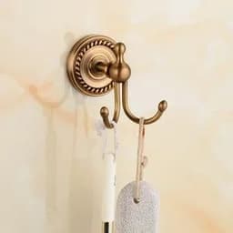 image-. Solid Brass Bathroom Accessories Set,Robe hook,Paper Holder,Towel Bar,Soap Basket,Bathroom Fitting Sets