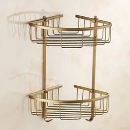 image-. Solid Brass Bathroom Accessories Set,Robe hook,Paper Holder,Towel Bar,Soap Basket,Bathroom Fitting Sets