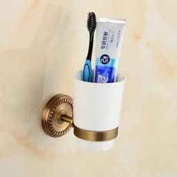 image-. Solid Brass Bathroom Accessories Set,Robe hook,Paper Holder,Towel Bar,Soap Basket,Bathroom Fitting Sets