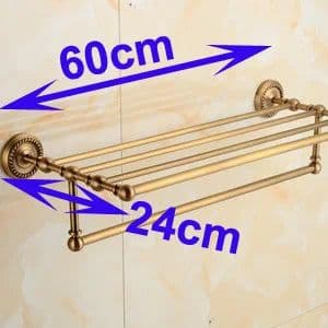 image-. Solid Brass Bathroom Accessories Set,Robe hook,Paper Holder,Towel Bar,Soap Basket,Bathroom Fitting Sets
