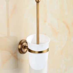 image-. Solid Brass Bathroom Accessories Set,Robe hook,Paper Holder,Towel Bar,Soap Basket,Bathroom Fitting Sets