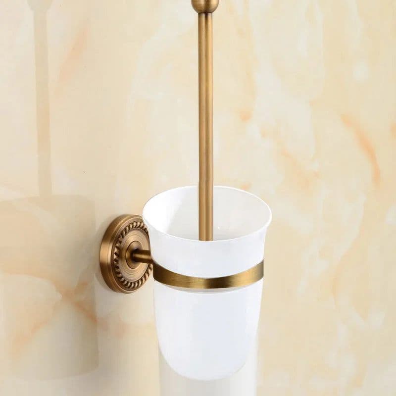 image-. Solid Brass Bathroom Accessories Set,Robe hook,Paper Holder,Towel Bar,Soap Basket,Bathroom Fitting Sets