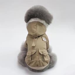 image-High Quality Pets Dog Clothes Cotton Winter Thicken Jacket Coat Costumes Hoodies Clothes for Small Puppy Dogs Cat Clothing 2021
